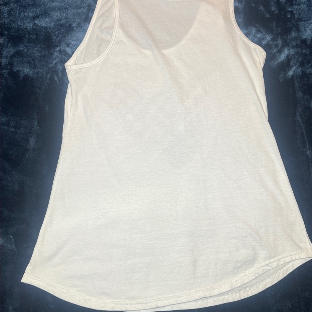 Port and Company Black and White Heart Tank Top - Picture 4 of 4